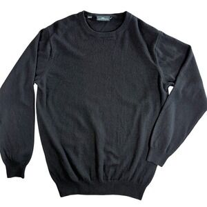 Rodd & Gunn Sweater Men XL Black Cashmere Merino Wool Crewneck EP0832 Onyx